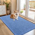 OLANLY Dog Door Mat for Muddy Paws 54x32, Super Absorbent Chenille Mud Mat