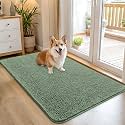 OLANLY Dog Door Mat for Muddy Paws 45x27, Super Absorbent Chenille Mud Mat