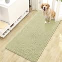 OLANLY Dog Door Mat for Muddy Paws 47x24, Super Absorbent Chenille Mud Mat