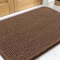 OLANLY Dog Door Mat for Muddy Paws 30x20, Super Absorbent Chenille Mud Mat