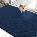 OLANLY Dog Door Mat for Muddy Paws 50x30, Super Absorbent Chenille Mud Mat