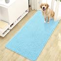 OLANLY Dog Door Mat for Muddy Paws 47x24, Super Absorbent Chenille Mud Mat