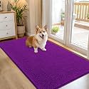 OLANLY Dog Door Mat for Muddy Paws 54x32, Super Absorbent Chenille Mud Mat