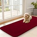 OLANLY Dog Door Mat for Muddy Paws 47x20, Super Absorbent Chenille Mud Mat