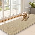 OLANLY Dog Door Mat for Muddy Paws 59x20, Super Absorbent Chenille Mud Mat