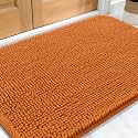 OLANLY Dog Door Mat for Muddy Paws 34x21, Super Absorbent Chenille Mud Mat
