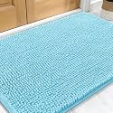 OLANLY Dog Door Mat for Muddy Paws 34x21, Super Absorbent Chenille Mud Mat