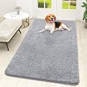 OLANLY Dog Door Mat for Muddy Paws 59x32, Super Absorbent Chenille Mud Mat