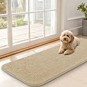 OLANLY Dog Door Mat for Muddy Paws 47x17, Super Absorbent Chenille Mud Mat