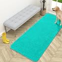 OLANLY Dog Door Mat for Muddy Paws 59x24, Super Absorbent Chenille Mud Mat