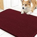 OLANLY Dog Door Mat for Muddy Paws 30x17, Super Absorbent Chenille Mud Mat