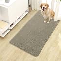 OLANLY Dog Door Mat for Muddy Paws 40x24, Super Absorbent Chenille Mud Mat
