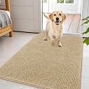 OLANLY Dog Door Mat for Muddy Paws 44x32, Super Absorbent Chenille Mud Mat