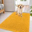 OLANLY Dog Door Mat for Muddy Paws 44x32, Super Absorbent Chenille Mud Mat