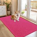 OLANLY Dog Door Mat for Muddy Paws 54x32, Super Absorbent Chenille Mud Mat