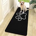 OLANLY Dog Door Mat for Muddy Paws 70x24, Paw Print Design Chenille Mud Mat