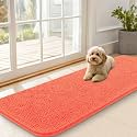 OLANLY Dog Door Mat for Muddy Paws 59x20, Super Absorbent Chenille Mud Mat