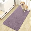 OLANLY Dog Door Mat for Muddy Paws 47x24, Super Absorbent Chenille Mud Mat