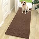 OLANLY Dog Door Mat for Muddy Paws 70x24, Super Absorbent Chenille Mud Mat