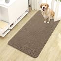 OLANLY Dog Door Mat for Muddy Paws 44x24, Super Absorbent Chenille Mud Mat