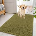 OLANLY Dog Door Mat for Muddy Paws 44x32, Super Absorbent Chenille Mud Mat
