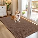 OLANLY Dog Door Mat for Muddy Paws 54x32, Super Absorbent Chenille Mud Mat