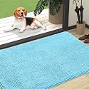 OLANLY Dog Door Mat for Muddy Paws 47x32, Super Absorbent Chenille Mud Mat