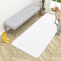 OLANLY Dog Door Mat for Muddy Paws 54x24, Super Absorbent Chenille Mud Mat