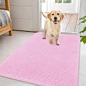 OLANLY Dog Door Mat for Muddy Paws 44x32, Super Absorbent Chenille Mud Mat