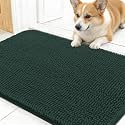 OLANLY Dog Door Mat for Muddy Paws 24x16, Super Absorbent Chenille Mud Mat