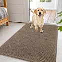 OLANLY Dog Door Mat for Muddy Paws 44x32, Super Absorbent Chenille Mud Mat