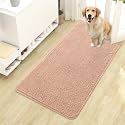 OLANLY Dog Door Mat for Muddy Paws 44x24, Super Absorbent Chenille Mud Mat
