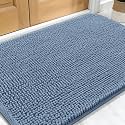 OLANLY Dog Door Mat for Muddy Paws 34x21, Super Absorbent Chenille Mud Mat