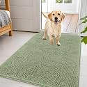 OLANLY Dog Door Mat for Muddy Paws 44x32, Super Absorbent Chenille Mud Mat