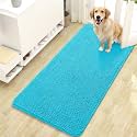 OLANLY Dog Door Mat for Muddy Paws 47x24, Super Absorbent Chenille Mud Mat