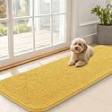 OLANLY Dog Door Mat for Muddy Paws 59x20, Super Absorbent Chenille Mud Mat