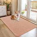 OLANLY Dog Door Mat for Muddy Paws 45x27, Super Absorbent Chenille Mud Mat