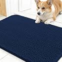 OLANLY Dog Door Mat for Muddy Paws 24x16, Super Absorbent Chenille Mud Mat