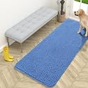 OLANLY Dog Door Mat for Muddy Paws 59x24, Super Absorbent Chenille Mud Mat