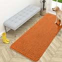 OLANLY Dog Door Mat for Muddy Paws 59x24, Super Absorbent Chenille Mud Mat