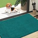 OLANLY Dog Door Mat for Muddy Paws 47x32, Super Absorbent Chenille Mud Mat
