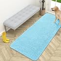 OLANLY Dog Door Mat for Muddy Paws 59x24, Super Absorbent Chenille Mud Mat