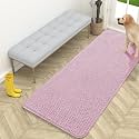 OLANLY Dog Door Mat for Muddy Paws 59x24, Super Absorbent Chenille Mud Mat