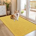 OLANLY Dog Door Mat for Muddy Paws 54x32, Super Absorbent Chenille Mud Mat