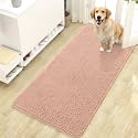 OLANLY Dog Door Mat for Muddy Paws 47x24, Super Absorbent Chenille Mud Mat