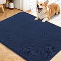 OLANLY Dog Door Mat for Muddy Paws 40x32, Super Absorbent Chenille Mud Mat