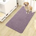 OLANLY Dog Door Mat for Muddy Paws 40x24, Super Absorbent Chenille Mud Mat