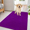 OLANLY Dog Door Mat for Muddy Paws 44x32, Super Absorbent Chenille Mud Mat