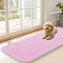 OLANLY Dog Door Mat for Muddy Paws 47x17, Super Absorbent Chenille Mud Mat
