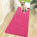 OLANLY Dog Door Mat for Muddy Paws 70x24, Super Absorbent Chenille Mud Mat